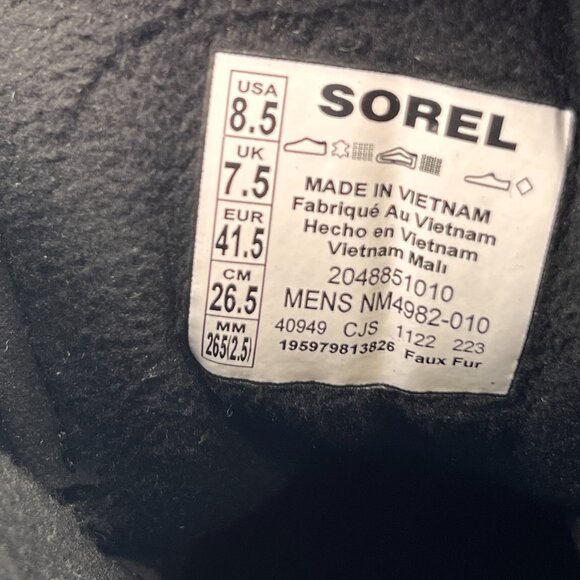 Sorel Ankeny II Boot Waterproof - Mens 8.5 Black Boot New With Damage